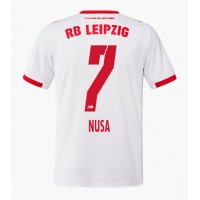 Maglia Calcio RB Leipzig Antonio Nusa #7 Prima Divisa 2025-26 Manica Corta